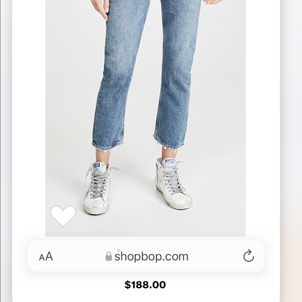 Agolde Riley High Rise Straight Crop Denim - Picture 2 of 2